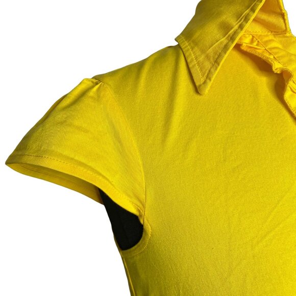 Wedtrend 1950s Retro Dress Womens Size Small Yellow Rockabilly Tradwife - Picture 9 of 15